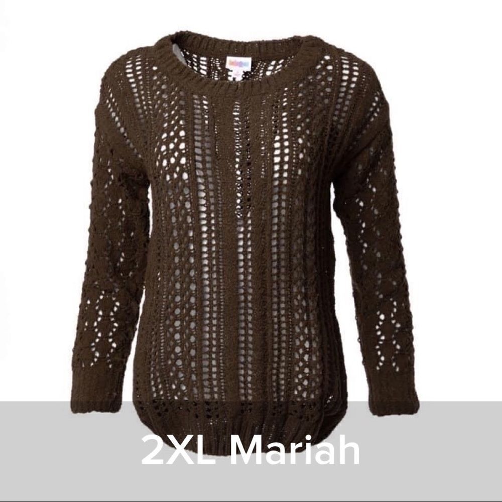 Lularoe Mariah Sweater Open Knit - Size 2XL